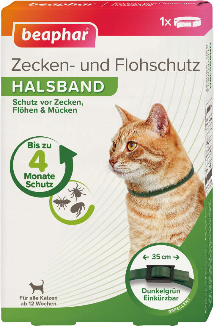 beaphar Zecken- und Flohschutz Halsband für Katzen